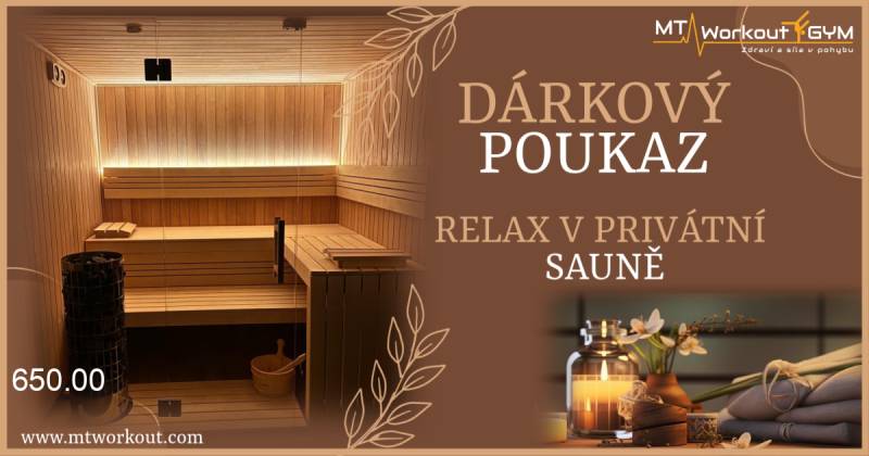 Voucher Privátní sauna 1x pro dvě osoby